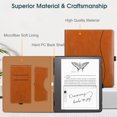 thumbnail image 6 of Fintie Case for Kindle Scribe 10.2 Inch Tablet(2022 Released)- Premium PU Leather Stand Cover Auto Sleep/Wake with Card Slot and Pen Holder, Brown, 6 of 7