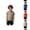 Khaki, variant on Boys Stand Collar T-Shirt Smart Casual Plain Solid Color Neck Short Sleeve Summer Henley Base Layer 6-13Y