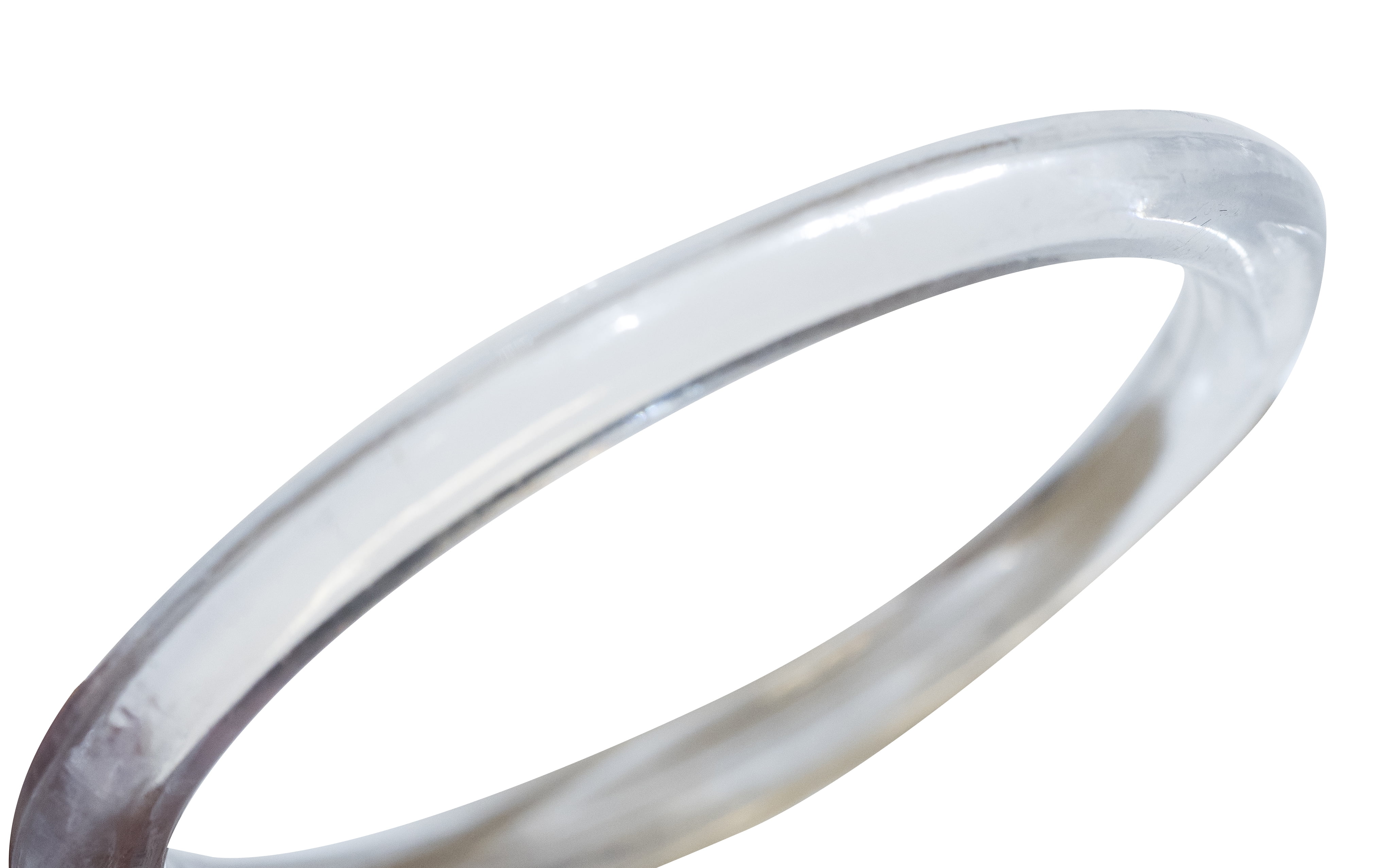 NAHANCO 1 5/8" Clear Acrylic Small Scarf Rings - 1000 Count