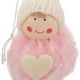 thumbnail image 3 of Mini colgante adorable de muñeco de nieve de 10x8cm, colgante de bola de Navidad para decoración de árbol de Navidad, color rosa, 3 of 7
