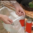 thumbnail image 4 of Camping Hanging Storage Mesh Bag with Metal Rack - Portable Foldable PVC Outdoor Tableside Organizer, Camping Equipment & Trash Bag Holder for Picnic BBQ, 4 of 7