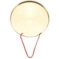 thumbnail image 4 of 2pcs 22cm Hand Gong Brass Copper Chapel Opera Percussion with Round Play Hammer, 4 of 8