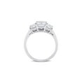 thumbnail image 4 of 2.70 Carat (Ctw) Lab-Created Three-Stone Octagon Moissanite Engagement Ring in 10K White Gold for Women, 4 of 6