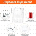thumbnail image 5 of ENJOYWOOD 22 Piece Pegboard Accessories and Hooks Set,Clear Pegboard Cups, 5 of 8