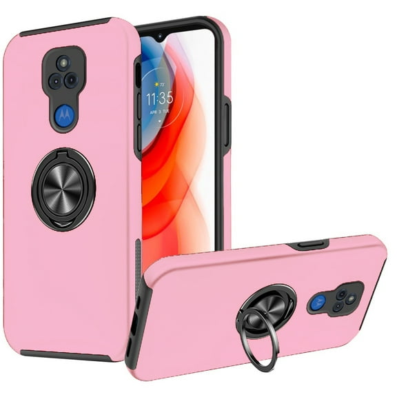 For Motorola Moto G Play XT2093DL 2021 Chief Kickstand Cover Cell Phone Case - CHF Light Pink