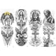 thumbnail image 2 of Tatuaje Brazo Pegatinas Con Manga Calavera 4 Uds Ygjytge, 2 of 9