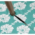 thumbnail image 3 of Vargottam Nappe Ronde Intérieure/extérieure 58 Pouces avec Trou pour Parasol et Fermeture Éclair, Nappe Imperméable, Nappes pour Table de Jardin - Bleu Turquoise, 3 of 7