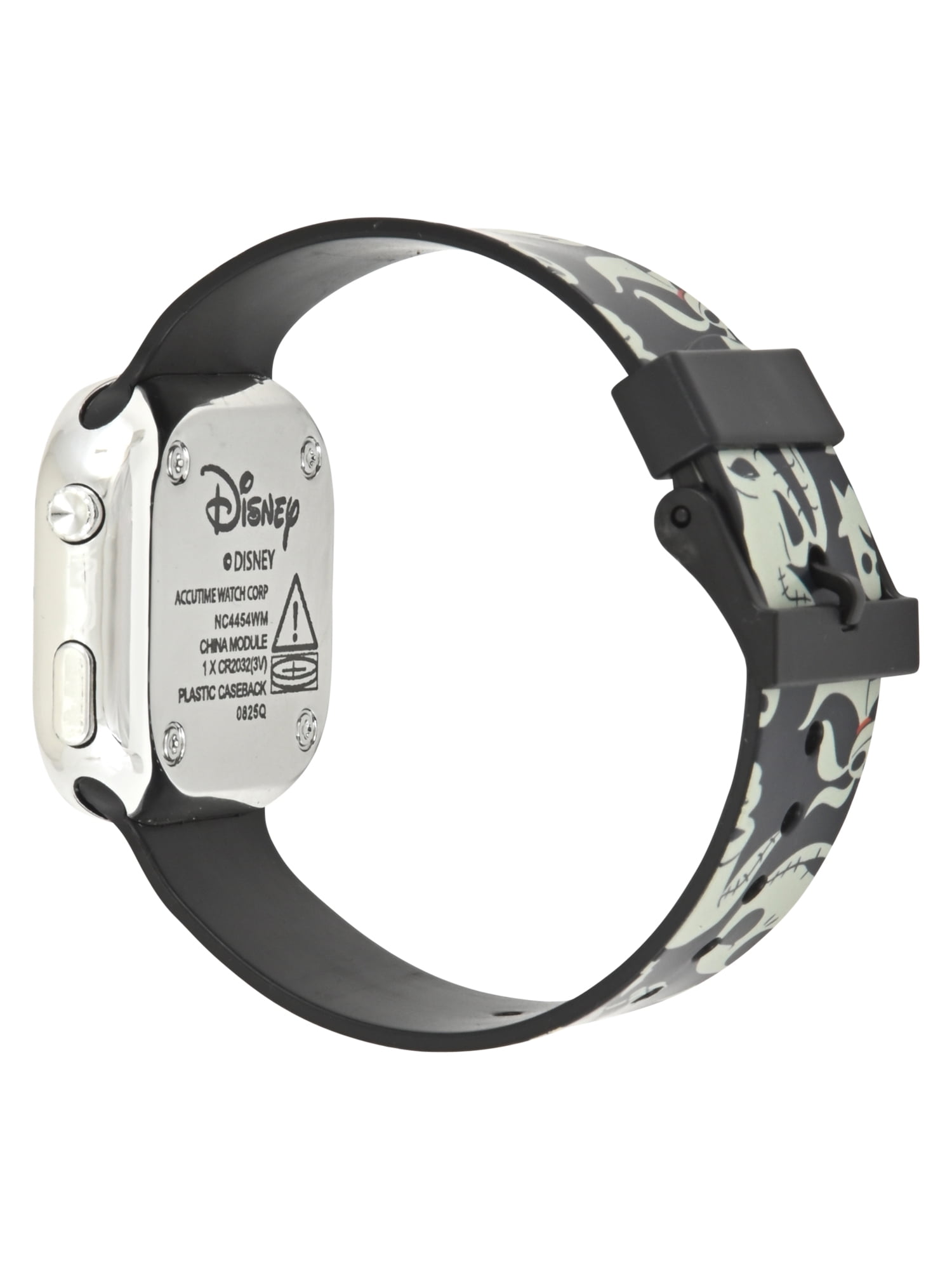 Nightmare Before Christmas Unisex Childrens LED Watch With Square Caseand Printed Silicone Strap; NC4454WM