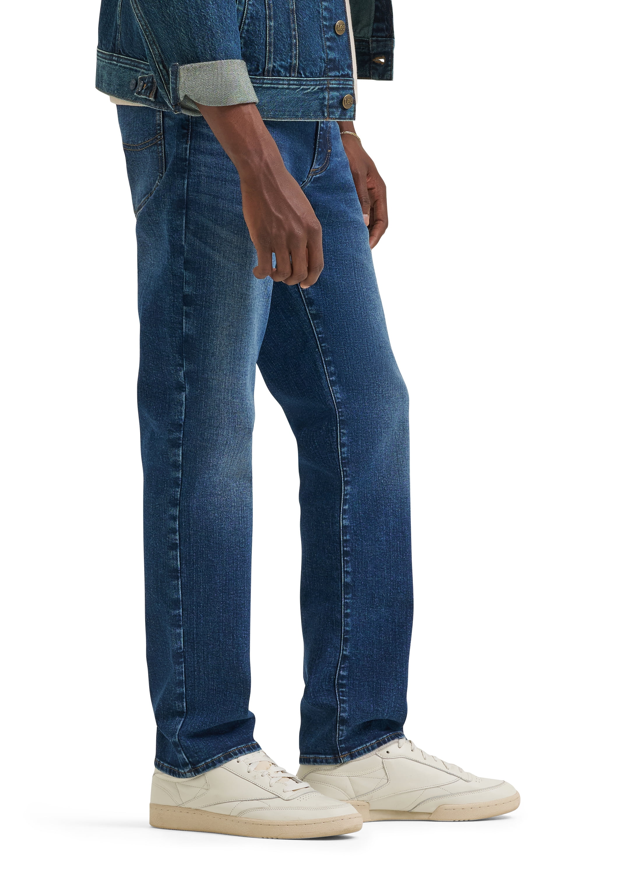 Lee® Men's Regular Fit Straight Leg Denim Jeans with Stretch, Sizes 29X30-40X32
