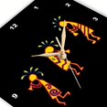 thumbnail image 3 of 3dRose, Arizona Kokopelli Colorful Tribal Flute Players, 15x15 Wall Clock, 3 of 8
