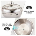 thumbnail image 2 of NUOLUX Stainless Steel Seasoning Jar With Spoon 1 Set 3.9x3.9x3.3in, 2 of 6