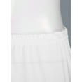 thumbnail image 5 of YIZYIF Womens High Waist Half Slip Underskirt Lace Floral Hem A Line Petticoat Skirt White-B One Size, 5 of 6