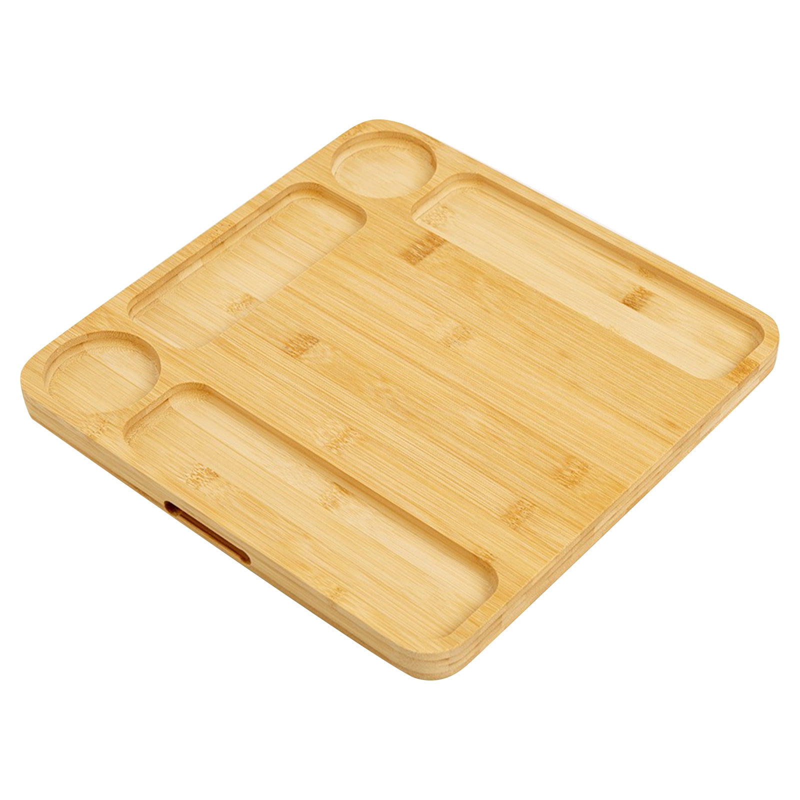 Square Cheese Board With Lid Bamboo Bread Board, Pizza Chopping Board Wooden Serving Tray Bamboo Cheese Board For Appetizers.