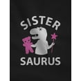 thumbnail image 2 of Tstars - Sister Saurus - Cute Gift for Big Sister Girls T-Rex Kids T-Shirt Small California Blue, 2 of 6