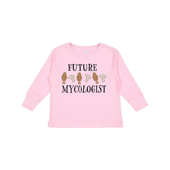 Inktastic Future Mycologist- mushrooms and morels Boys or Girls Long Sleeve Toddler T-Shirt