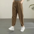 thumbnail image 5 of Pantalones de pierna ancha de verano, pantalones ajustados con drapeado, pantalones casuales holgados con hebilla de talla grande para primavera y otoño para niños, 5 of 5