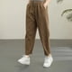 thumbnail image 2 of Pantalones de pierna ancha de verano, pantalones ajustados con drapeado, pantalones casuales holgados con hebilla de talla grande para primavera y otoño para niños, 2 of 5