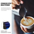 thumbnail image 3 of MasteelfCA Milk Frothing Pitcher Kitchen Stainless Steel Milk Pitcher Cup Milk Frothing Jug for Making Coffee, 3 of 8