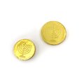 thumbnail image 3 of Hanukkah Gelt Golden Coins, Belgian Milk Chocolate Candy (1 Pound Pack, 90 ct), 3 of 4