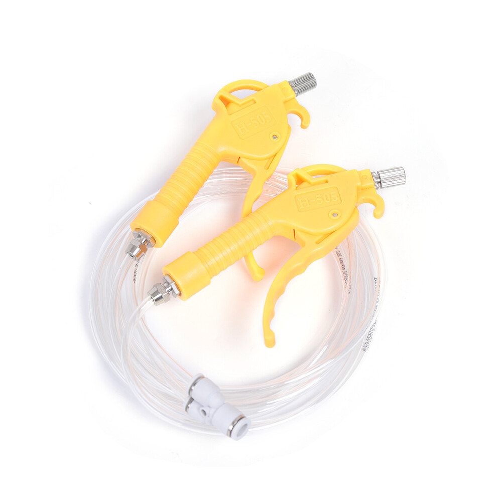 Electric Double Pump Gun Meat Saline Syringe Meat Processor Injector 10 Needles for Kitchen