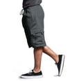 thumbnail image 2 of G-Style USA Men's Solid Fleece Cargo Shorts DFP1 - Charcoal - Medium, 2 of 5