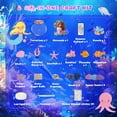 thumbnail image 5 of Nicella Mermaid Terrarium Crafts Kit for Kids, LED Night Light Birthday Gift for Girls Ages 4 5 6 7 8 9 10 Year Old, Mermaid Toys for Kids, 5 of 7