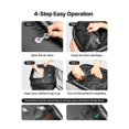 thumbnail image 4 of Mochila de viaje con aspiradora VEVOR 65L con bomba y cierre TSA, color gris, 4 of 9