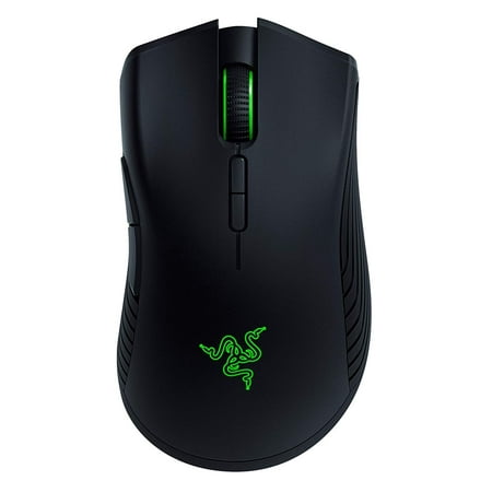 Razer Mamba Wireless Gaming Mouse: 16,000 DPS 5G Optical Sensor - Chroma RGB Lighting - 7 Programmable Buttons - Mechanical Switches - Up to 50 Hr Battery