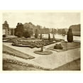 thumbnail image 2 of unknown 14x12 Black Ornate Wood Framed with Double Matting Museum Art Print Titled - Sepia Garden View III, 2 of 4