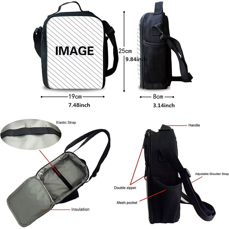 Pzuqiu Galaxy Koala Backpack and Lunch Bag Set for Girls