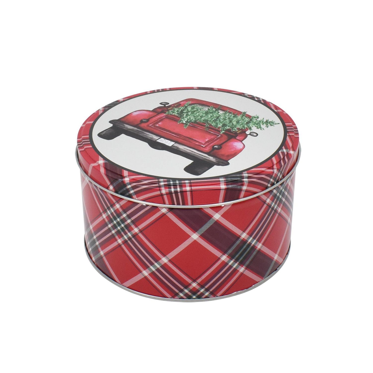 HOLIDAY TIME ROUND TIN SMALL