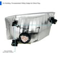 thumbnail image 4 of Spec-D Tuning Chrome Housing Clear Lens Headlights Compatible with 1999-2004 Ford F250 F350 F450 F550 L+R Pair Head Light Lamp Assembly, 4 of 6