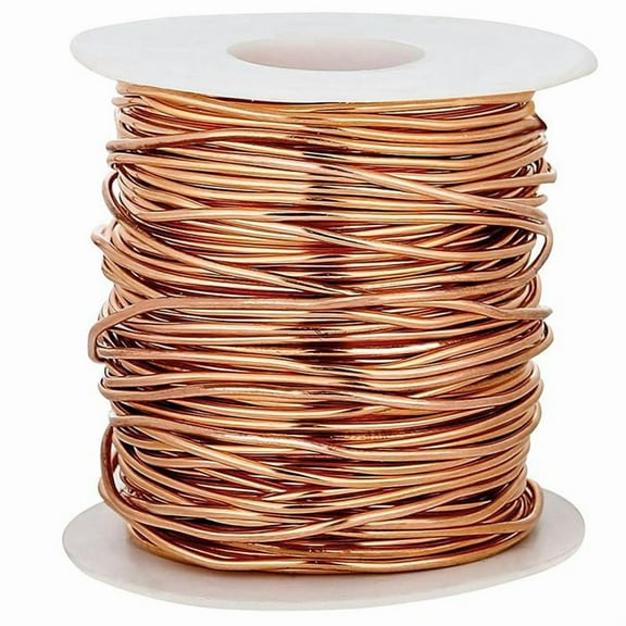 Rollbacks & More 99.9% Dead Soft Copper Wire, 18 Gauge/ 1 mm Diameter, 213 Feet/ 65 M, Pound Spool Pure Wire