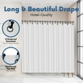 thumbnail image 6 of HEAVY DUTY MILDEW FREE VINYL WATERPROOF SHOWER CURTAIN LINER WITH MAGNETS NEW, 6 of 23