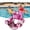 Pink, variant on Pool Floats Chairs Adult,Inflatable Pool Lounge,Plant Pattern Floating Mat Hammock,Blow up Water Chairs Noodles rafts for Party Summer Water Beach Fun