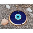 thumbnail image 3 of Colgante de pared Evil Eye Erbulus de 5.3 pulgadas, cristal azul con cuerda dorada, 3 of 6