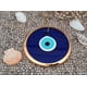 thumbnail image 3 of Colgante de pared Evil Eye Erbulus de 5.3 pulgadas, cristal azul con cuerda dorada, 3 of 6