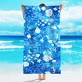 thumbnail image 4 of Djunllk Beach Towel Sets of 2Pcs - Microfiber Sandproof Beach Blanket Water Absorbing Dry Fast Towel Shawl, Lightweight Portable Beach Vacation Essentials, 59.1" x 29.5", 4 of 6