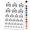 Black, variant on Orc Male Character Face Water Resistant Temporary Tattoo Set Fake Body Art Collection - Yellow