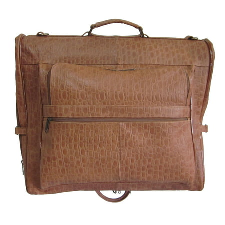 Amerileather  Cowhide Leather 3-suit Garment Bag