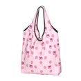 thumbnail image 1 of Custom Kawaii Lotso Huggin Bear Head Pattern Shopping Tote Bags Portable Grocery Shopper Shoulder Bag, 1 of 5