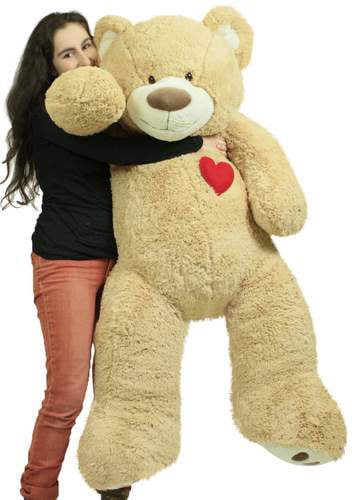 Giant Big Cute Beige Plush Teddy Bear Huge Soft Cotton Romantic Toys 31.4" B171 