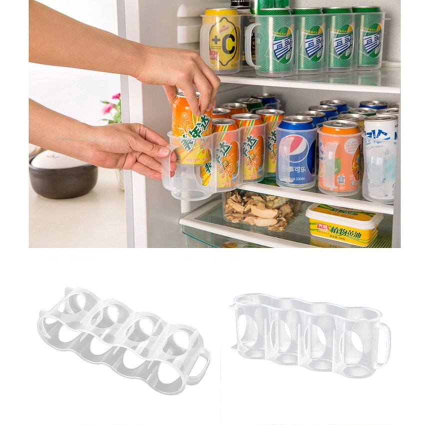 Beers Soda Cans Holder Storage Kitchen Organization Fridge Rack Plastic