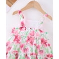 thumbnail image 6 of 4T Baby Girls Dress 5T Girls Sleeveless Dress Flower Print Toddler Girls Summer Floral Dress Suspender Dress Floral, 6 of 8