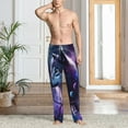 thumbnail image 3 of Cauagu Feathered Wolf Mens Pajama Pants Sleep & Lounge Pants,PJ Bottoms with Pockets-Small, 3 of 7