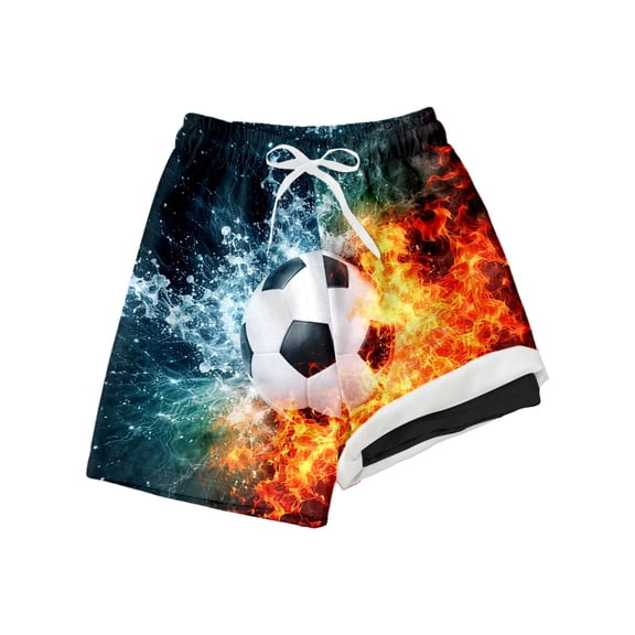 WAYUTE Boys Swim Trunks Elastic Waisted Funny Graphic Quick Drying Swimwear for Youth Comfortable Swimming Surfing