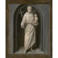 thumbnail image 2 of Hans Memling 12x14 Gold Ornate Wood Frame and Double Matted Museum Art Print Titled - Saint Anthony of Padua (1485-90), 2 of 4