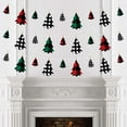 thumbnail image 3 of Big Dot of Happiness Holiday Plaid Trees - Buffalo Plaid Christmas Party DIY Decorations - Clothespin Garland Banner - 44 Pc, 3 of 7