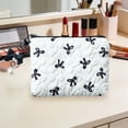 thumbnail image 4 of UNLLLL High End Bow Shaped Cosmetic Bag, Small Capacity Lipstick Pouch and Cute Coin Purse, Portable Mini Makeup Organizer with Zipper, for Travel and Daily Carry (White), 4 of 6
