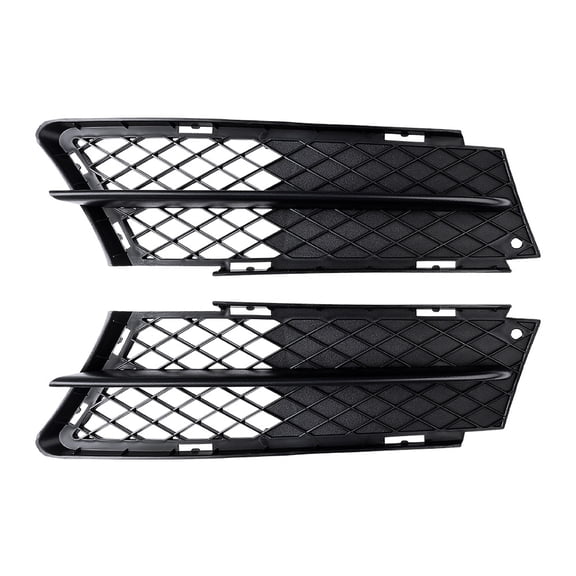 Astra Depot Matte Black Fog Light Grille Grill Mesh Cover for 2006 2007 2008 BMW E90 335i 328i 328xi 325i (1 Pair)